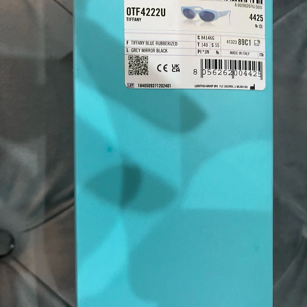 Tiffany & Co. Signature Blue Sunglasses with Case